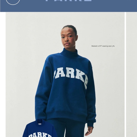Parke Tops - Parke Holiday varsity turtleneck sweatshirt